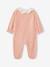 Pyjama bébé fille velours collerette imprimée rose poudré 5 - vertbaudet enfant 