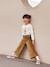 Pantalon fille large en velours anthracite+bleu grisé+blush+écru+kaki+marron+prune+rose 23 - vertbaudet enfant 