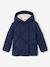 Doudoune fille à capuche doublée sherpa blush+marine+vert 12 - vertbaudet enfant 