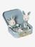 Doudou plat lapin personnalisable + hochet en mallette Dans les bois 2 - vertbaudet enfant 