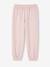 Pantalon jogging détails fanatisie fille en molleton rose poudré 2 - vertbaudet enfant 