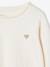 T-shirt fille coeur pailleté manches longues anthracite+corail+écru+rose poudré 14 - vertbaudet enfant 