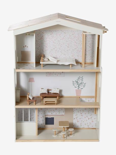 Maison de poupée en bois FSC® blanc 10 - vertbaudet enfant 