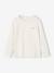 T-shirt fille coeur pailleté manches longues anthracite+corail+écru+rose poudré 11 - vertbaudet enfant 