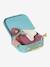 Doudou oiseau bi-matière personnalisable avec mallette rose 2 - vertbaudet enfant 