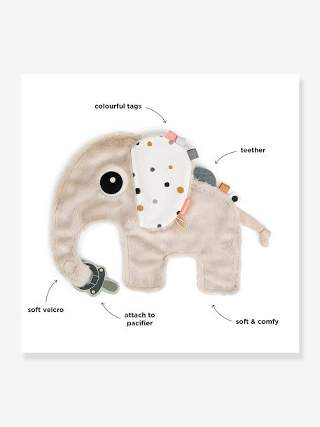 Doudou attache-sucette Elphee sable 4 - vertbaudet enfant 