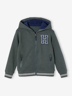 -Sweat garçon zippé à capuche sport 