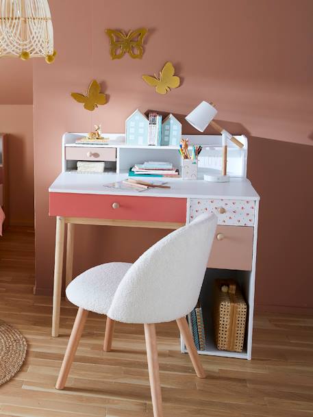 Bureau enfant Léa blanc - bois 6 - vertbaudet enfant 