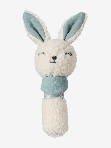 Doudou plat lapin personnalisable + hochet en mallette Dans les bois 5 - vertbaudet enfant 