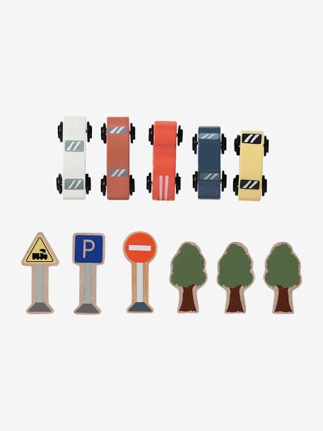 Coffret de véhicules et accessoires en bois FSC® multicolore 3 - vertbaudet enfant 