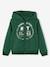 Sweat garçon zippé à capuche sport anthracite+BLEU FONCE UNI AVEC DECOR+vert sapin 7 - vertbaudet enfant 