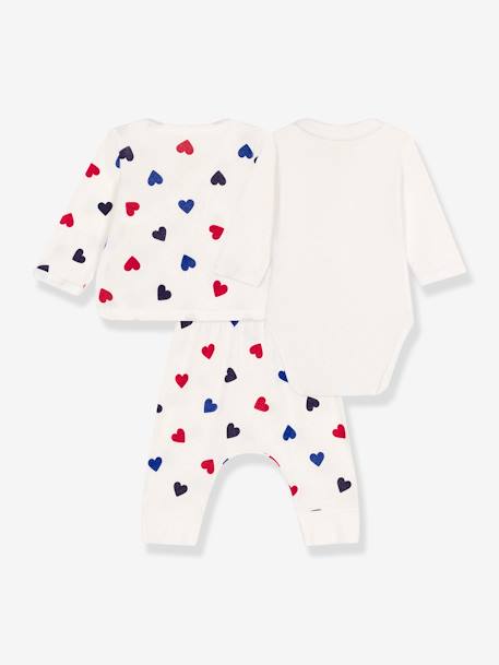 Ensemble 3 pièces bébé blanc 2 - vertbaudet enfant 
