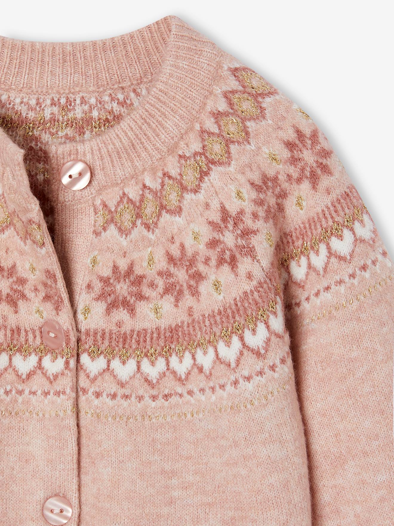 Gilet Cardigan Rose Pour Fille 8 Ans - Marque Z - Acrylique, Manches Longues - Neuf Sans étiquettes