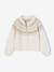 Gilet jacquard fille maille fantaisie fil brillant écru+vert de gris 2 - vertbaudet enfant 