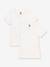 Lot 2 t-shirts manches courtes blanc 1 - vertbaudet enfant 