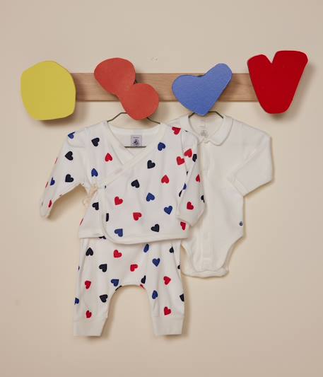 Ensemble 3 pièces bébé blanc 4 - vertbaudet enfant 