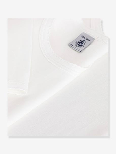 Lot 2 t-shirts manches longues blanc 3 - vertbaudet enfant 