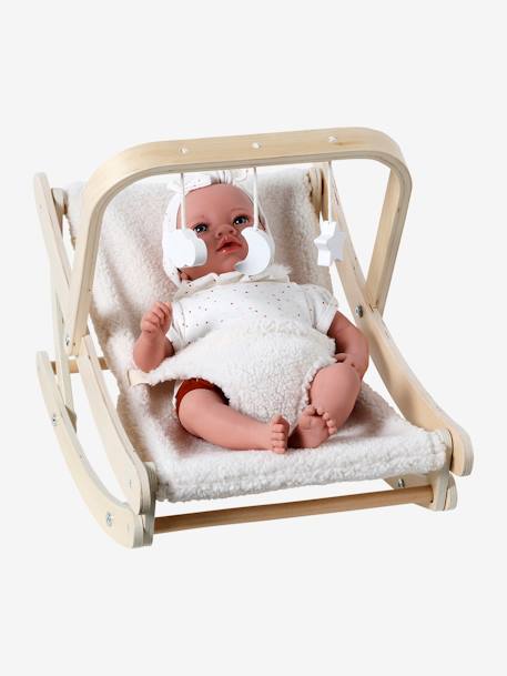 Transat pour poupon en bois FSC® et sherpa bois 3 - vertbaudet enfant 