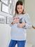 Sweat 'New Edition Baby' grossesse et allaitement gris chiné 3 - vertbaudet enfant 