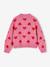 Gilet jacquard coeurs fille beige doré+lilas+vieux rose 10 - vertbaudet enfant 