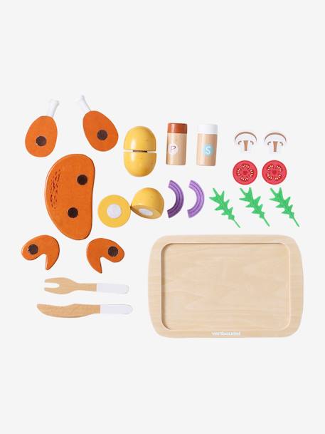 Poulet rôti et accessoires en bois FSC® jaune 5 - vertbaudet enfant 