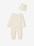 Ensemble naissance 3 pièces tee-shirt personnalisable legging bonnet bleu+écru 13 - vertbaudet enfant 