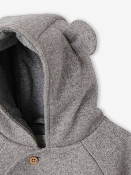 Combipilote bébé en drap de laine ouverture décalée gris chiné 4 - vertbaudet enfant 
