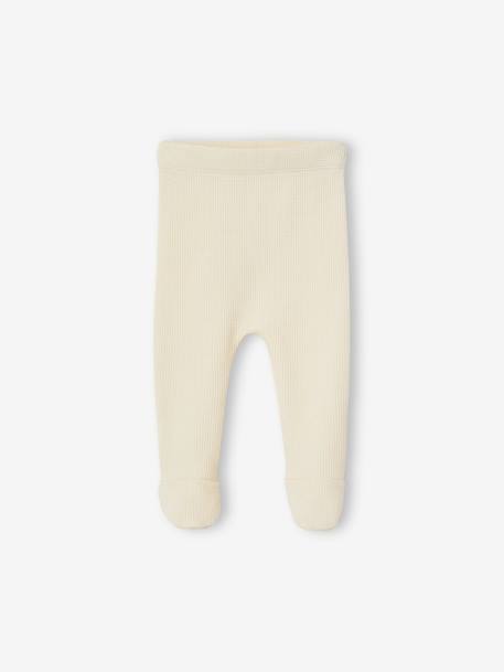Ensemble naissance 3 pièces tee-shirt personnalisable legging bonnet bleu+écru 12 - vertbaudet enfant 