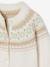 Gilet jacquard fille maille fantaisie fil brillant écru+vert de gris 4 - vertbaudet enfant 