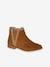 Boots enfant fille cuir zippées camel+marine+noir+or 1 - vertbaudet enfant 