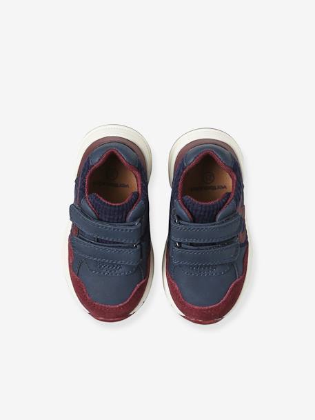 Baskets enfant garçon synthétique à scratchs lot bleu+marine 5 - vertbaudet enfant 