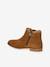 Boots enfant fille cuir zippées camel+marine+noir+or 3 - vertbaudet enfant 