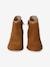 Boots enfant fille cuir zippées camel+noir 4 - vertbaudet enfant 