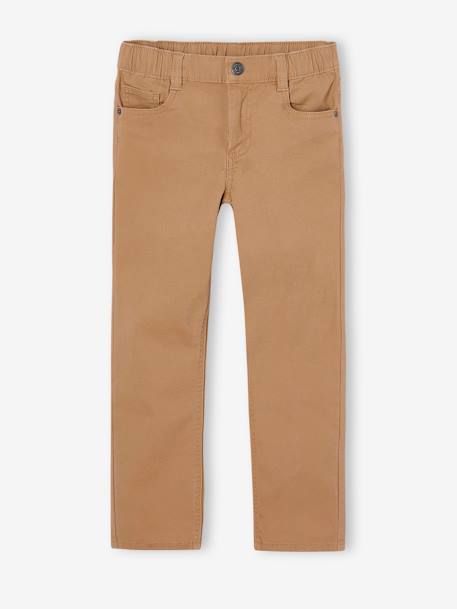 Pantalon garçon indestructible facile à enfiler beige+bleu nuit+kaki+vert sauge 3 - vertbaudet enfant 