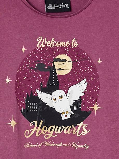 Tee-shirt Hedwige Harry Potter fille prune 3 - vertbaudet enfant 