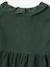 Robe à collerette en velours milleraies bébé vert sapin 4 - vertbaudet enfant 