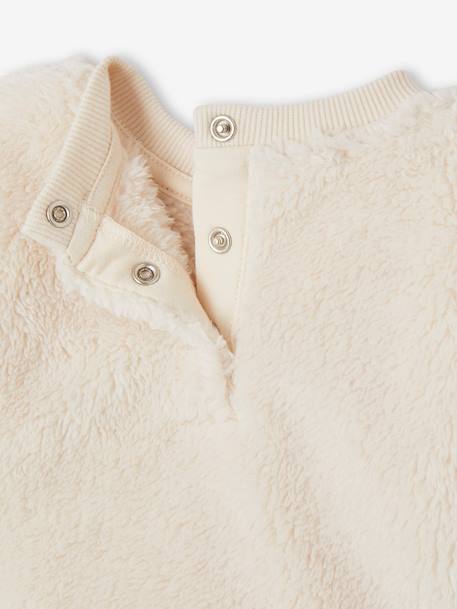 Ensemble bébé sweat peluche + pantalon velours vert d'eau 7 - vertbaudet enfant 