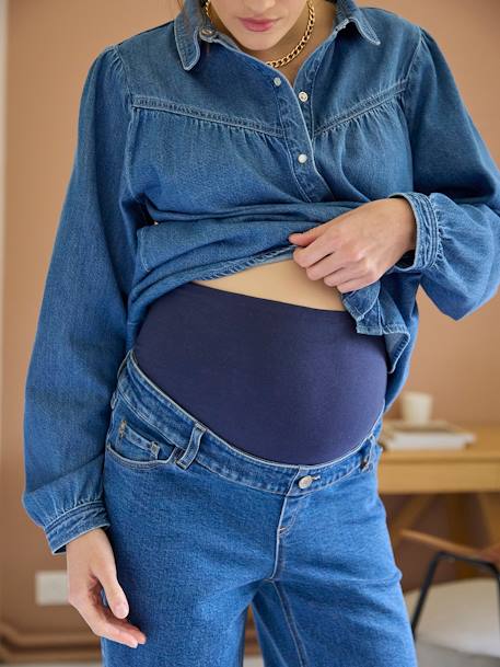 Jean de grossesse large denim brut+GRIS FONCE UNI 4 - vertbaudet enfant 