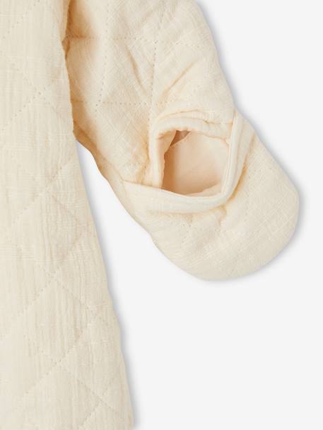Combipilote bébé mixte en gaze de coton écru 4 - vertbaudet enfant 