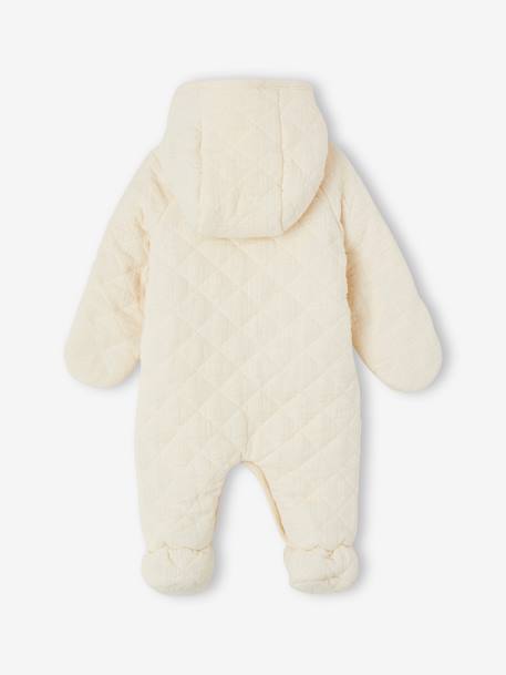 Combipilote bébé mixte en gaze de coton écru 2 - vertbaudet enfant 