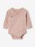 Lot 5 bodies 'coeur' manches longues ouverture naissance bébé en coton bio rose pâle 4 - vertbaudet enfant 