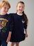 Robe sweat preppy motif Hedwige Harry Potter fille marine 1 - vertbaudet enfant 