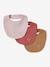 Lot 3 bavoirs naissance en gaze de coton lot bleu+lot rose 8 - vertbaudet enfant 