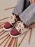 baskets lacées et zippées bordeaux 1 - vertbaudet enfant 