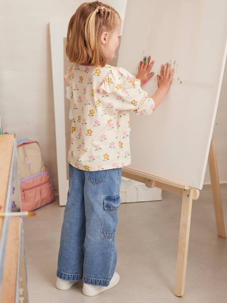 T-shirt à volants manches longues fille vanille 6 - vertbaudet enfant 