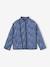 Veste à fleurs matelassée doublée sherpa fille bleu imprimé 1 - vertbaudet enfant 