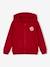 Sweat garçon zippé à capuche motif poitrine blanc chiné+ocre+rouge+turquoise 7 - vertbaudet enfant 