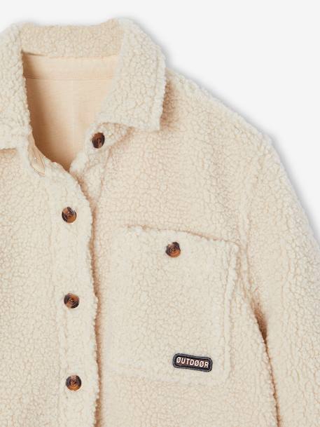Chemise garçon en sherpa écru 3 - vertbaudet enfant 