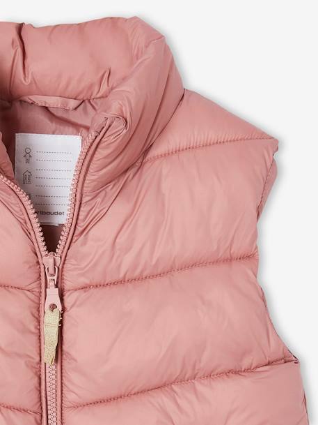 Blouson Fille Léger Doudoune Sans Manches Vertbaudet Fille - Effet Colorblock Rose Poudré, Taille 9 Ans Vertbaudet Doudoune