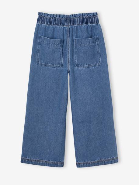 Jean fille large charpentier bleu clair+bleu moyen+denim gris 7 - vertbaudet enfant 